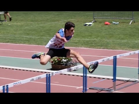 100m Haies MIM (série 3) - Championnats d'Occitanie Benjamins-Minimes sur piste 2017 à Albi