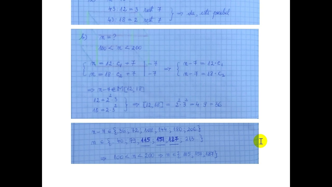 Watch Un Divizor Impropriu Al Num?rului 15 Este Num?rul Now Notam cu n un numar care, impartit pe rand la 12 si la 18, da caturile nenule si acelasi rest, 7.
