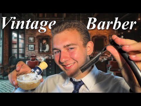 ASMR barbershop haircut that cost a quarter 