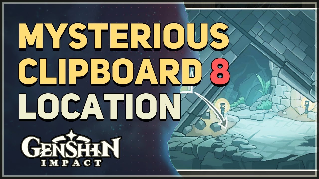 Mysterious Clipboard 8 Location Genshin Impact Hiijo