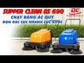 Xe quét rác đẩy tay Supper Clean AS-690 chạy bằng ắc quy, dọn rác cực nhanh cực khỏe
