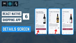 React Native Wine Shop App #6 - Product Details Page