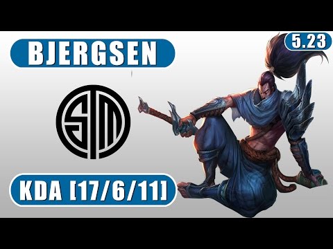 Bjergsen vs Incarnati0n | Yasuo vs Velkoz | Mid | November 24th,2015 | Preseason 6 | Patch 5.23