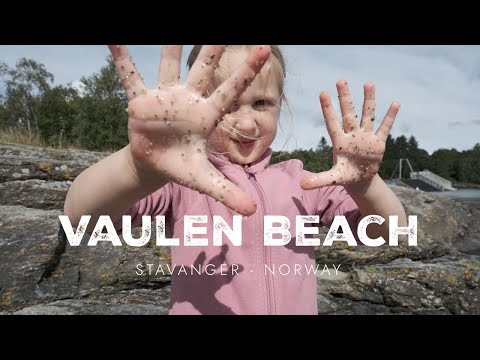 A day at Vaulen Beach, Stavanger, Norway