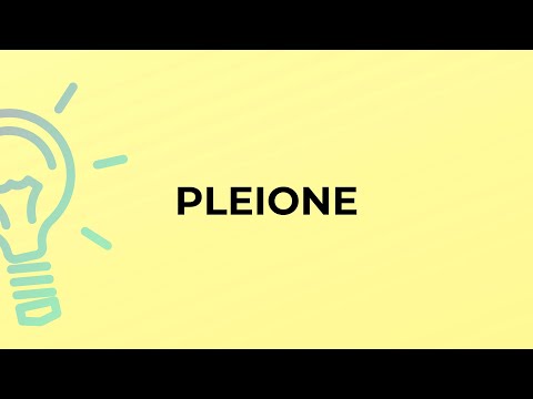 What is the meaning of the word PLEIONE?