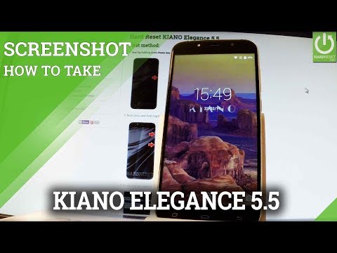 How to Take Screenshot in KIANO Elegance 5.5 - Save Screen