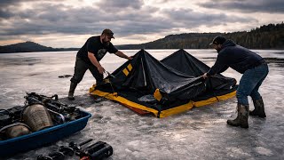 Rain on the Ice… Breaking Camp in the North Maine Woods
