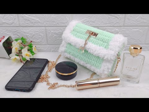 PLASTIC CANVAS BAG TUTORIAL #yarnbag Detailed steps