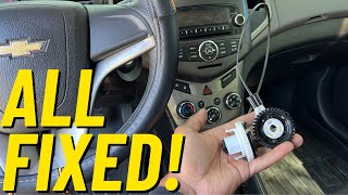 HOW TO REPLACE HVAC CONTROL CABLE CHEVROLET SONIC & TRAX| D.I.Y fix for a common Chevrolet problem!