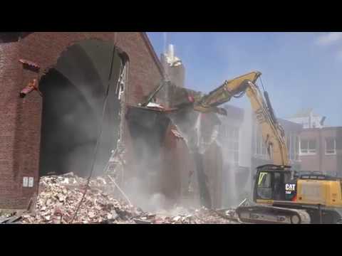 Old German Church Being Demolished in St Paul, Minnesota in 4k