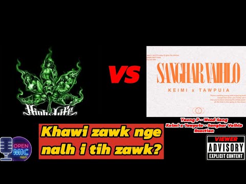 Young P - Weed Song vs Keimi X Tawpuia - Sanghar Vaihlo || Openmic Mizo Reaction