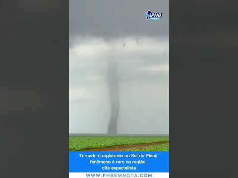 Tornado é registrado no Sul do Piauí; fenômeno é raro na região, cita especialista