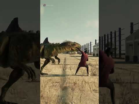 The Concavenator begins hunting you as soon as you escape - Jurassic World Evolution 2