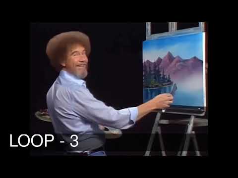 Bob Ross little song 10 HOUR! [ LOOP COUNTER ]