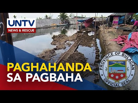 River wall at dredging project ng DPWH sa Bulacan, paghahanda sa matinding pagbaha
