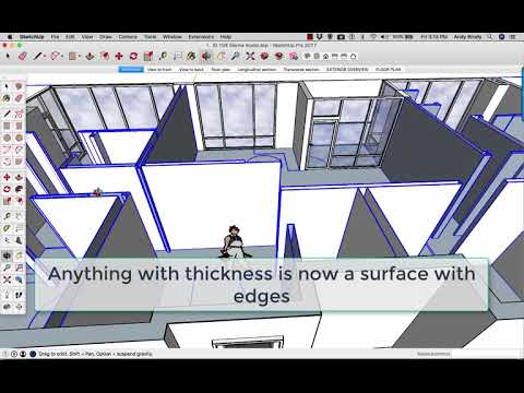 Importing an interior layout into SketchUp