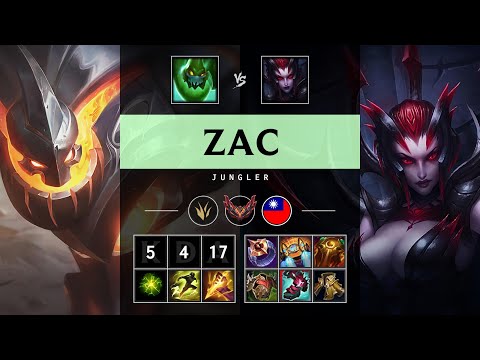 Zac Jungle vs Elise - TW Grandmaster Patch 25.16