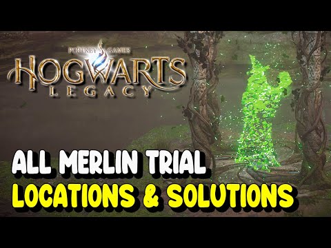 Hogwarts Legacy ALL MERLIN TRIAL LOCATIONS & SOLUTIONS | Merlin's Beard! Trophy / Achievement Guide