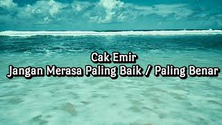 Download lagu Cak Emir - Don't Think You're the Best/Most Correct mp3 Download lagu Cak Emir - Don't Think You're the Best/Most Correct mp3