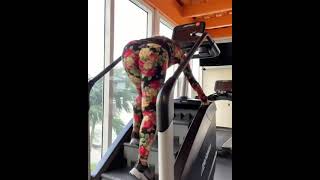 Aditi Mistry Hot Fitness Model Workout at Gym