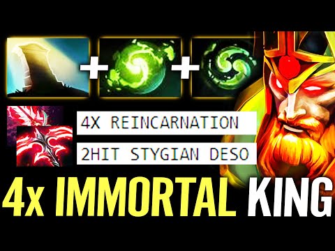 🔥 2x Refresher + Stygian Desolator WTF Immortal Wraith King — 4x ULT Most Cancer Carry Dota 2 Pro