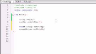 Buckys C++ Programming Tutorials - 44 - const Objects