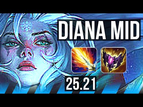 DIANA vs LEBLANC (MID) | 4k comeback, 1100+ games | KR Master | 25.21