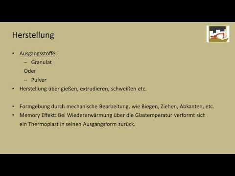 Thermoplaste kurz erläutert