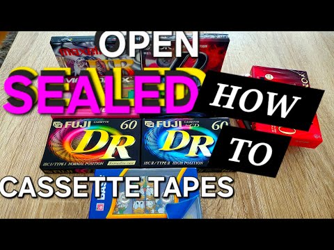 [TUTORIAL] Opening a BRAND NEW & SEALED Audio Cassette Tape WITHOUT TEARING ...