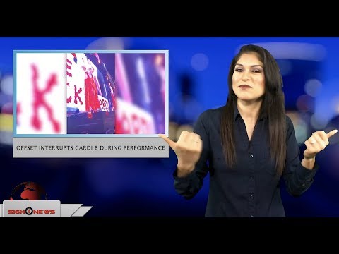 Offset interrupts Cardi B during performance (ASL - 12.16.18)