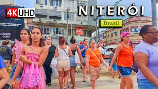🇧🇷 Where Thousands Pass Every Day — Niterói Downtown Walk 【 4K UHD 】