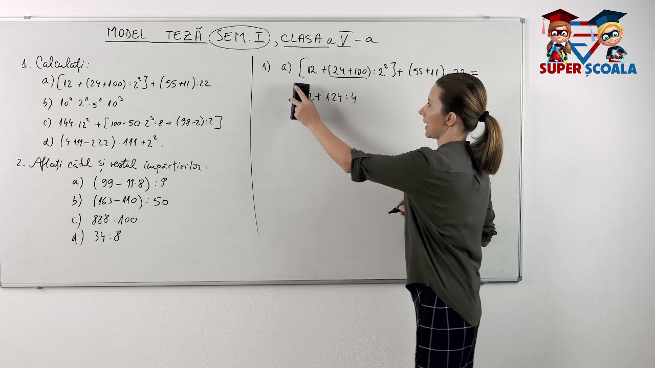 Clasa a V-a - Model tez? - Semestrul 1