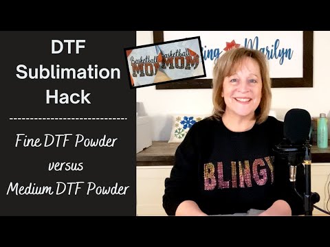 , title : 'DTF Powder for Sublimation Hack - Fine Powder vs Regular Powder'
