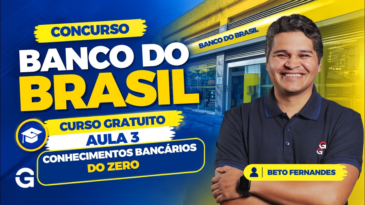 Curso Gratuito Banco do Brasil | (Aula 3) Conhecimentos Bancários: Mercado de Capitais -Parte 1