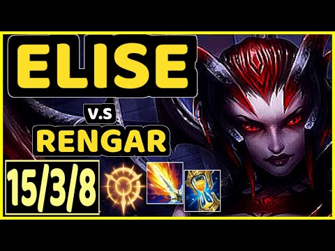 SHINI (ELISE) vs RENGAR - 15/3/8 KDA JUNGLE CHALLENGER GAMEPLAY - BR