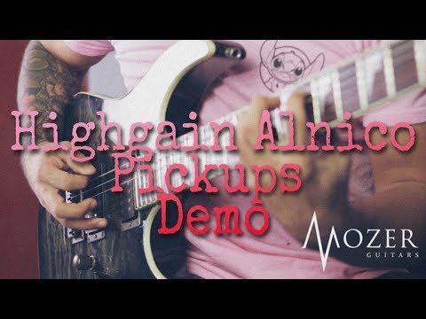 Mozer Guitars - Highgain Alnico V pickups - Demo