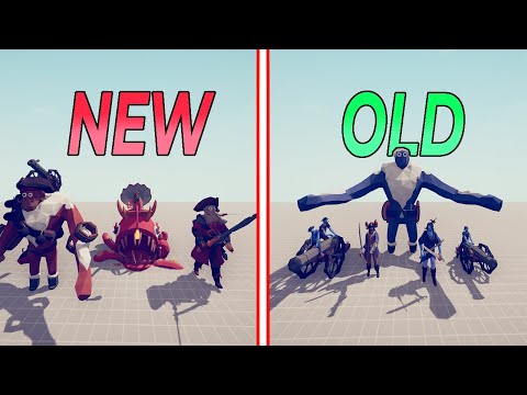 Battle of NEW vs OLD Pirate teams!!! Totally Accurate Battle Simulator | TABS