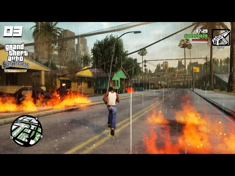 Grand Theft Auto San Andreas Definitive Edition HD Gameplay Walkthrough Part 3 - 2021 - No Commentry