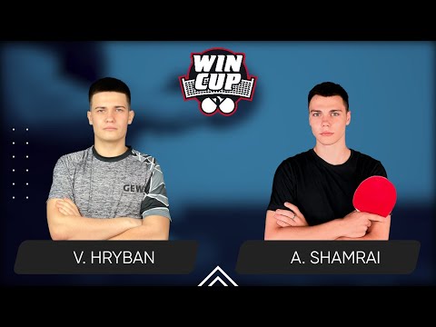 17:15 Vadym Hryban - Andrii Shamrai West 4 WIN CUP 04.09.2024 | Table Tennis WINCUP