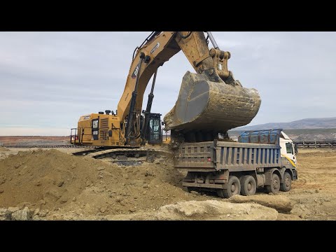 Caterpillar 6015B Excavator Loading Trucks - Sotiriadis Ate