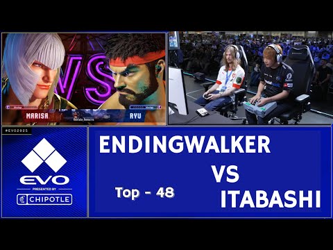 SF6 EVO 2025 - Endingwalker (Ryu) vs Itabashi (Zangief) - Top 48