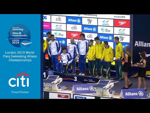 Men's 4x100m Freestyle Relay 34pts Medal Ceremony | London 2019