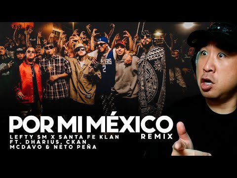 Coreano Loco reacciona a Por Mi Mexico Remix 🇲🇽🔥 Lefty SM, Santa Fe Klan, Dharius, C-Kan, MC Davo