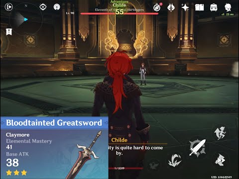 1 Hp level 30 Diluc vs Childe solo boss fight & showcase