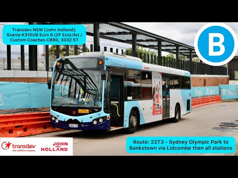 Transdev NSW [John Holland]: Scania K310UB Euro 6 (ZF EcoLife) / Custom Coaches CB80, 3032 ST