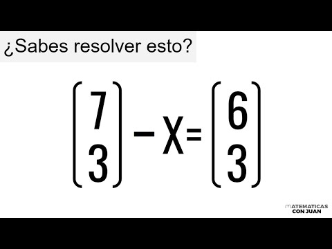 ECUACIÓN CON NÚMEROS COMBINATORIOS