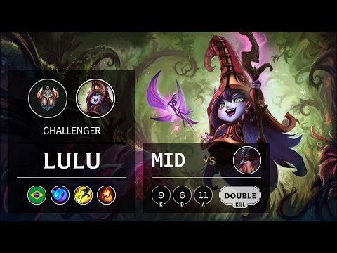 Lulu Mid vs Akali - BR Challenger Patch 9.23