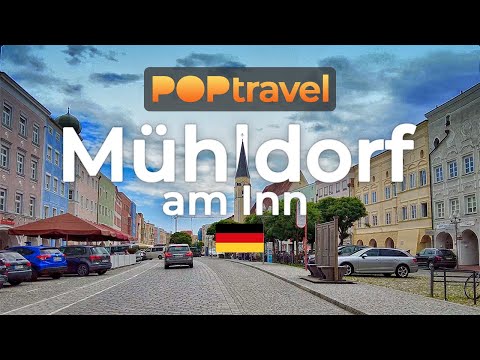 Walking in MÜHLDORF (am Inn) / Germany 🇩🇪- 4K 60fps (UHD)