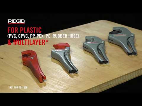 RIDGID Plastic & Multilayer Pipe Cutters