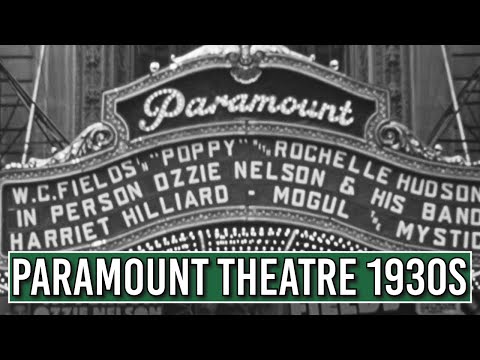 Rare Footage: Paramount Theatre's in 1930s - Ozzie Nelson Shows & Times Square Life